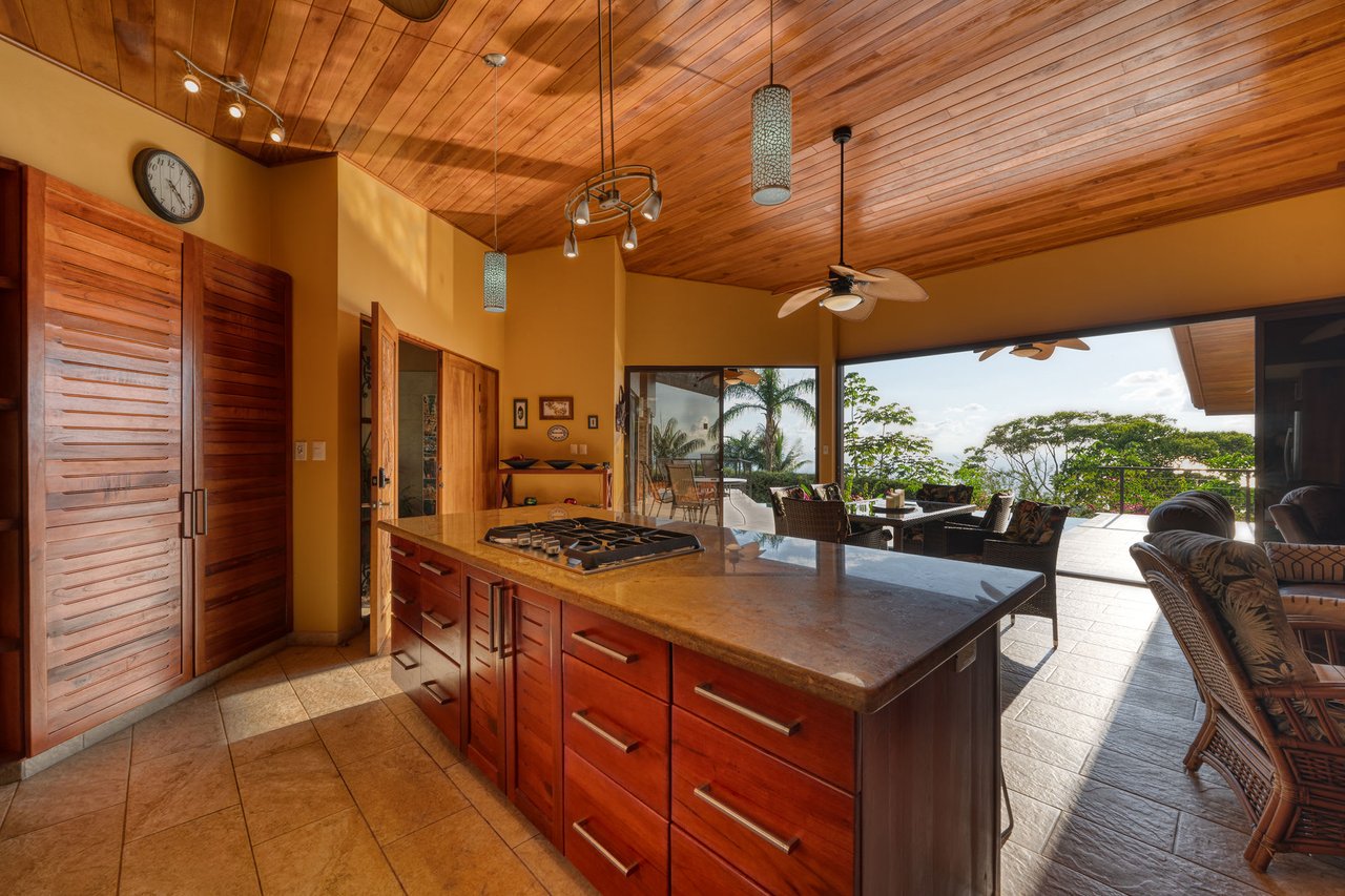 Ocean View 3 Bedroom and 2.5 Bath Home in Sought After Escaleras, Dominical