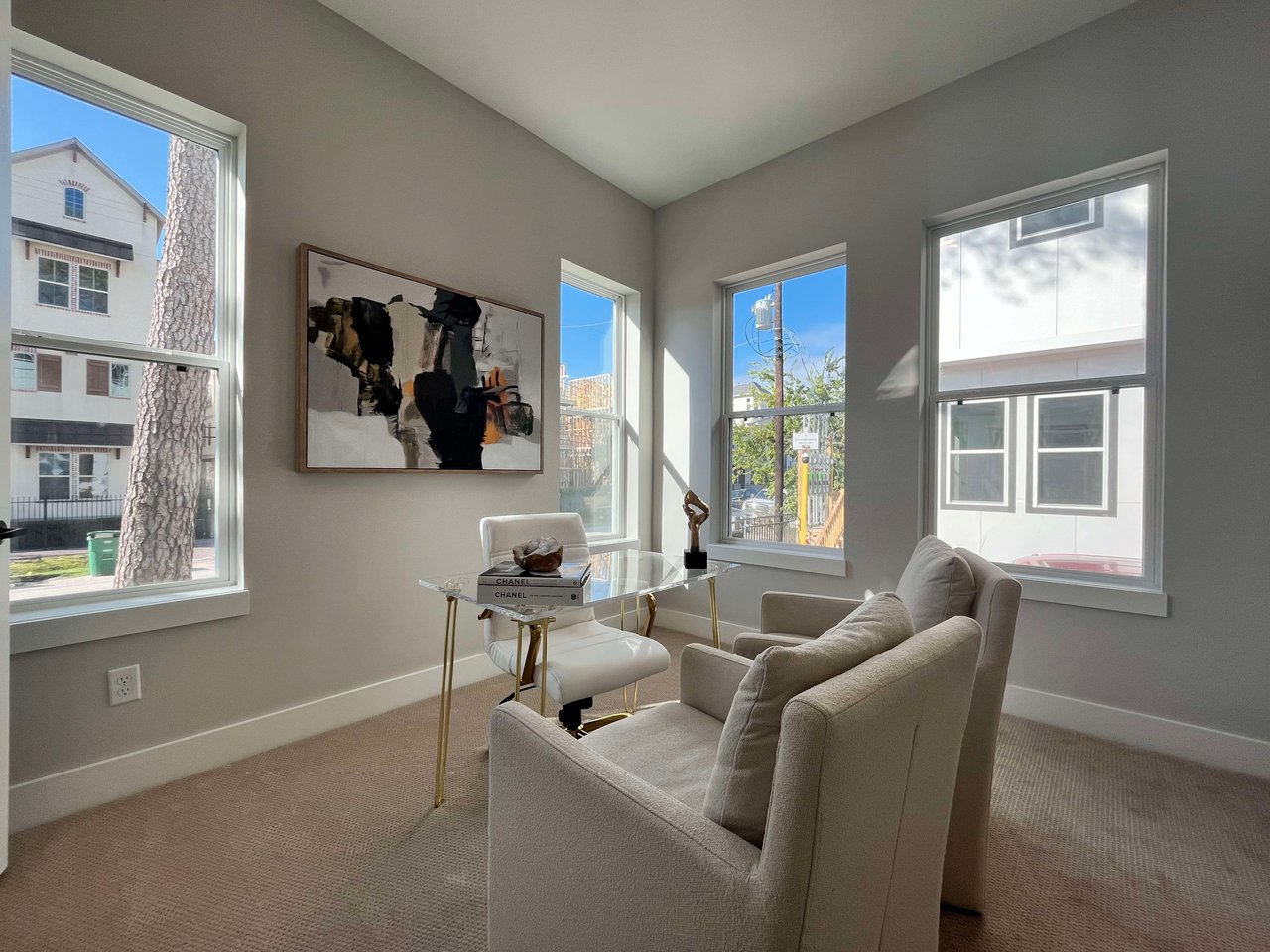 office room in a new home by Oracle City Homes