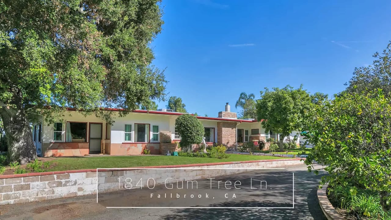 Just Listed by Graham and Kelly Levine | 1840 Gum Tree Ln. Fallbrook, CA 92028 | 760.421.1733