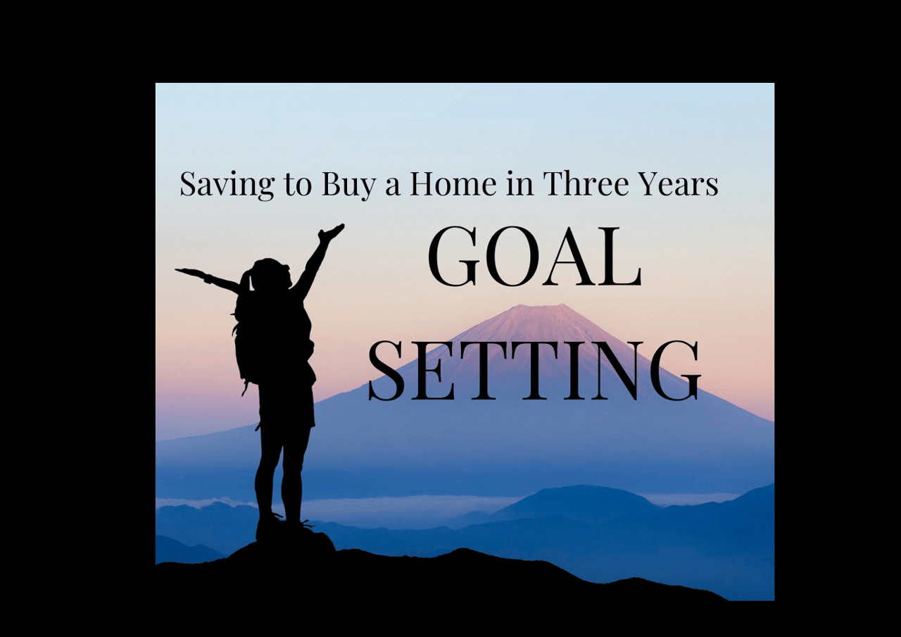 Graphic for Goal Setting and Saving to Buy a Home in Three Years