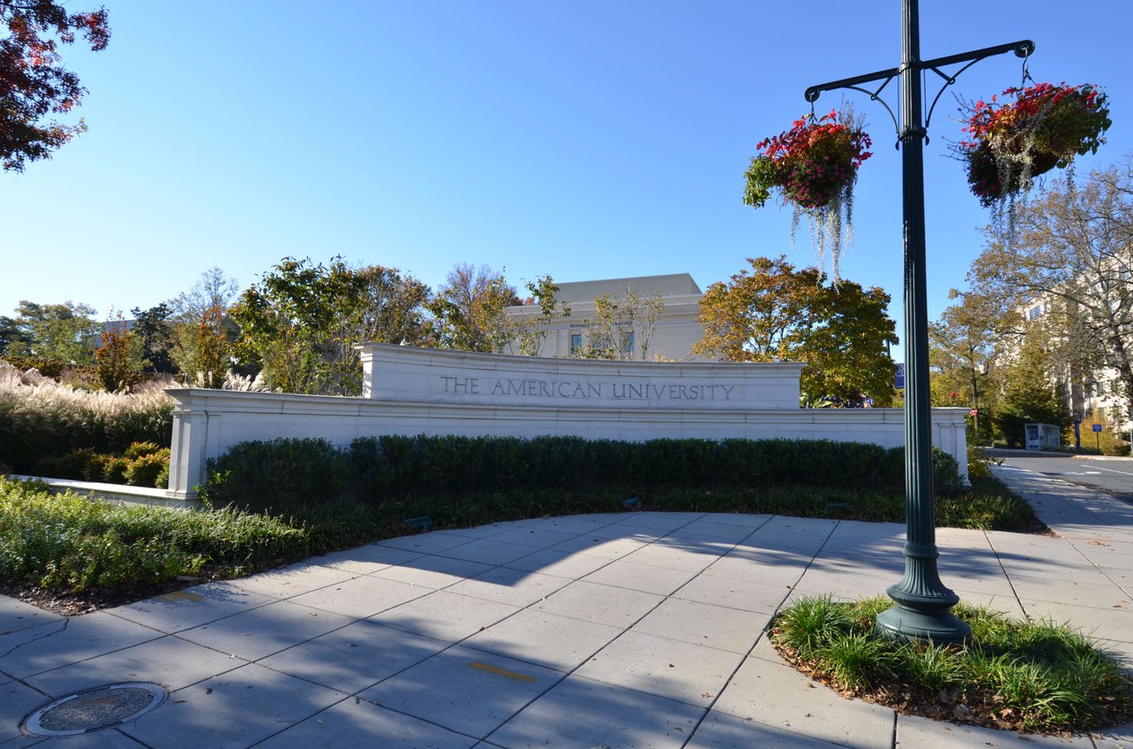 American University Campus - Massachusetts Ave entrance.