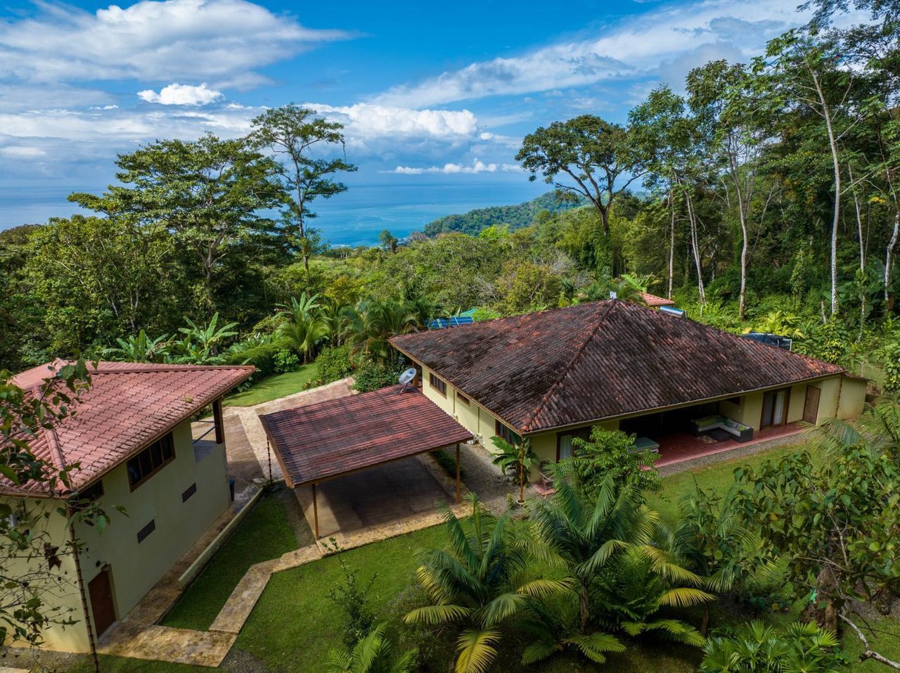 Ocean View Home With Rainforest Setting