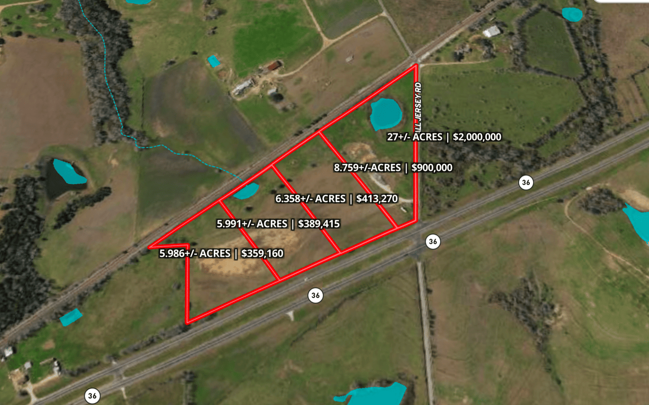 5.986-Acre Boutique Development Land on Highway 36 South, Brenham, TX - Tract 4