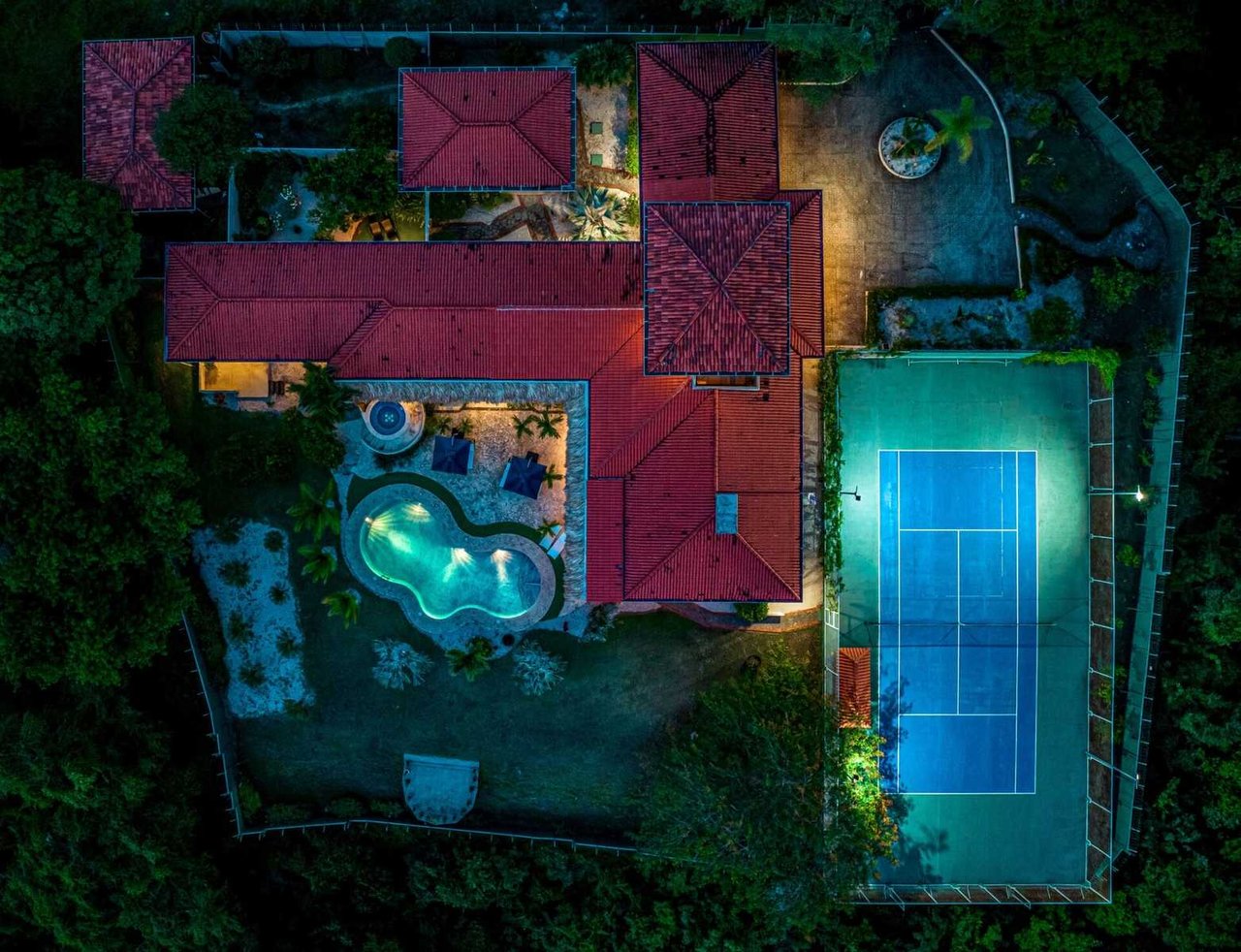 Tennis Court Ocean View Villa, Tamarindo, Guanacaste