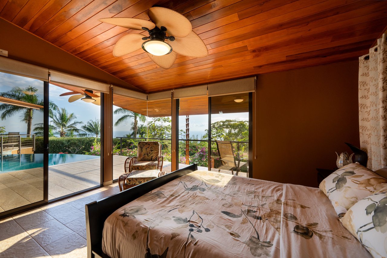 Ocean View 3 Bedroom and 2.5 Bath Home in Sought After Escaleras, Dominical