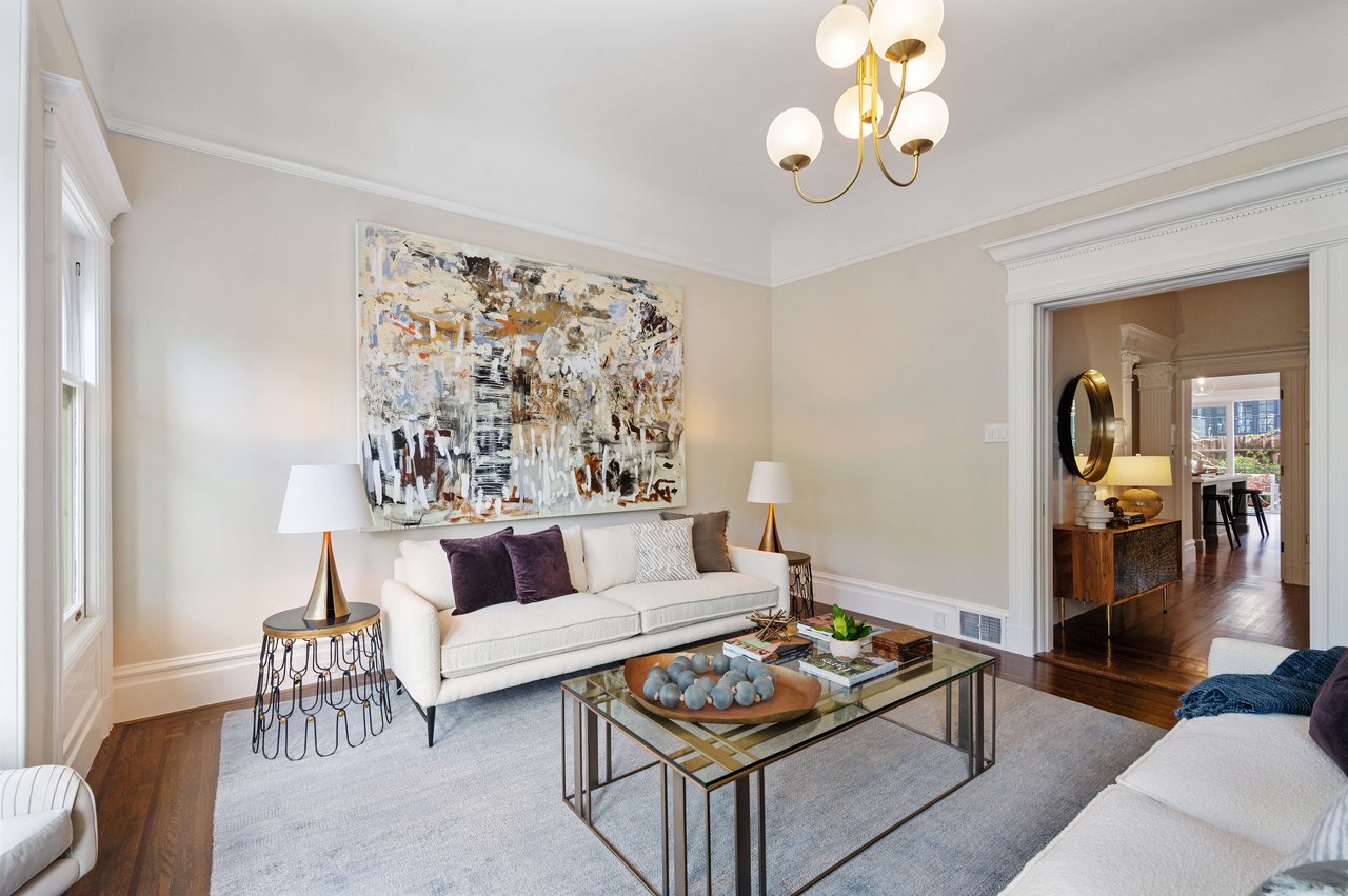 Grand Pacific Heights Home on a Coveted Flat Block between Lafayette & Alta Plaza Parks
