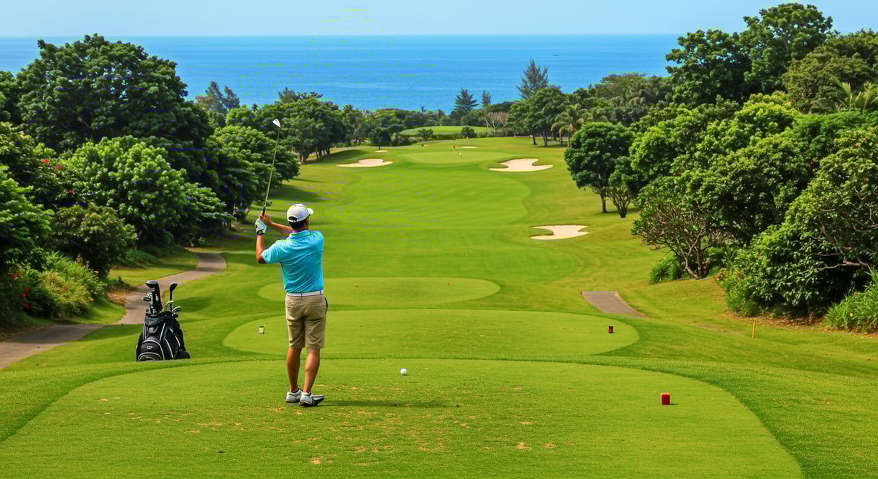 Golfing in Jamaica