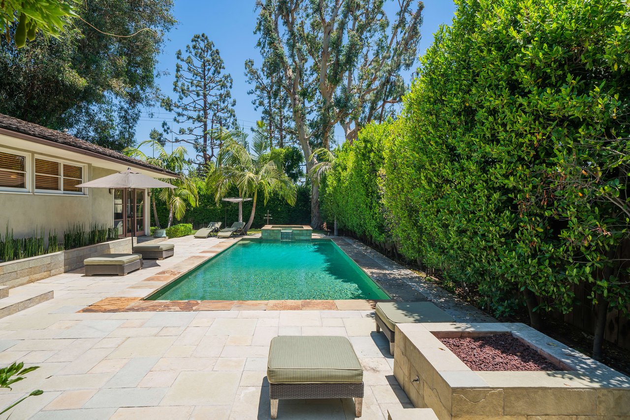 Sprawling Updated Cali Ranch in Toluca Lake w/ Resort Like Backyard