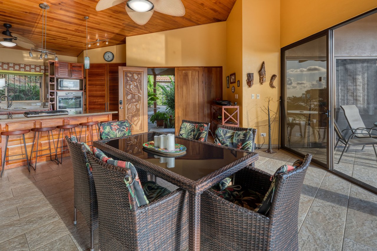 Ocean View 3 Bedroom and 2.5 Bath Home in Sought After Escaleras, Dominical