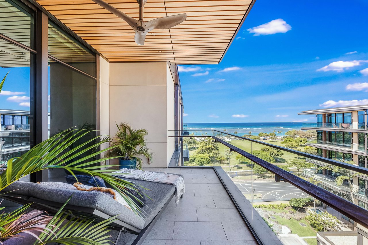 Stunning 2 Bedroom Plus Den Residence at Park Lane Ala Moana