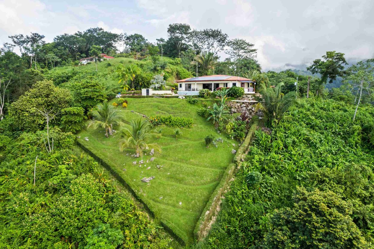 Luxurious Home with Great Outdoor Living Space and Incredible Panoramic Valley & Ocean Views in Chontales near Ojochal Costa Rica