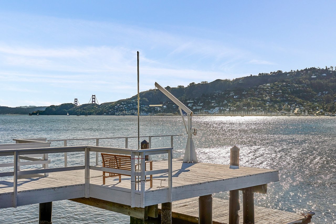 Waterfront Golden Gate View Home with Private Pier- Represented Buyer