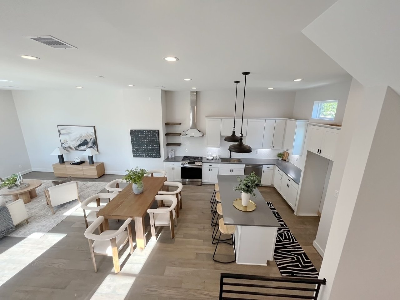 Overhead view of the first floor of an Eastwood Estates home