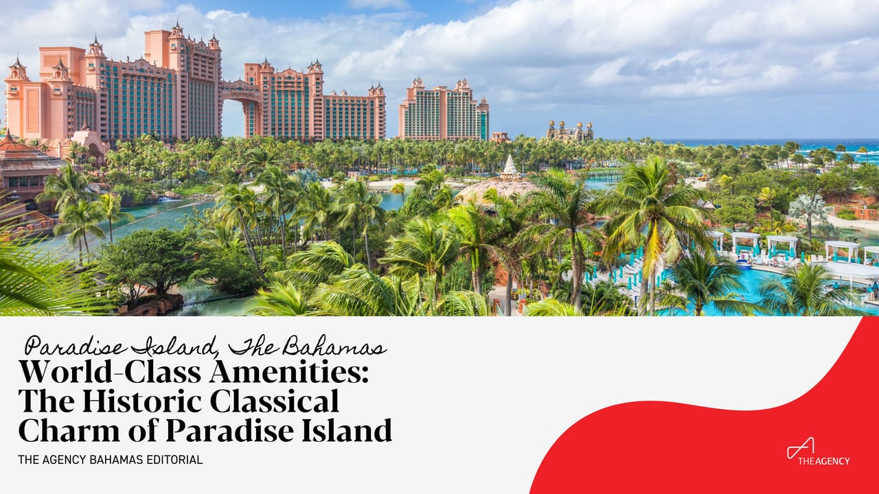  An aerial view captures the vast Atlantis resort on Paradise Island, The Bahamas