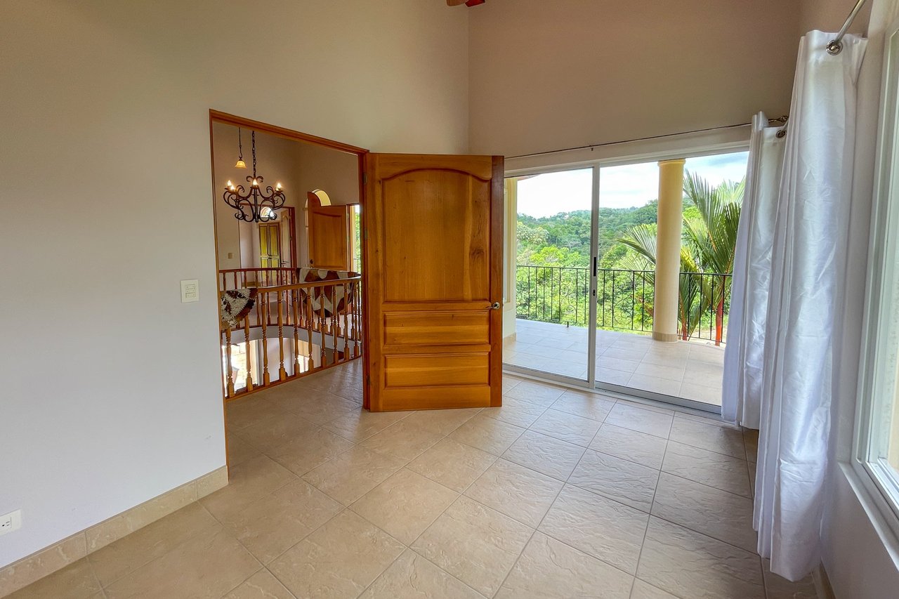 Classic Spanish Colonial Style 3-Bedroom Home Jungle View Home With Solid Construction In A Desirable Gated Community In Ojochal Costa Rica