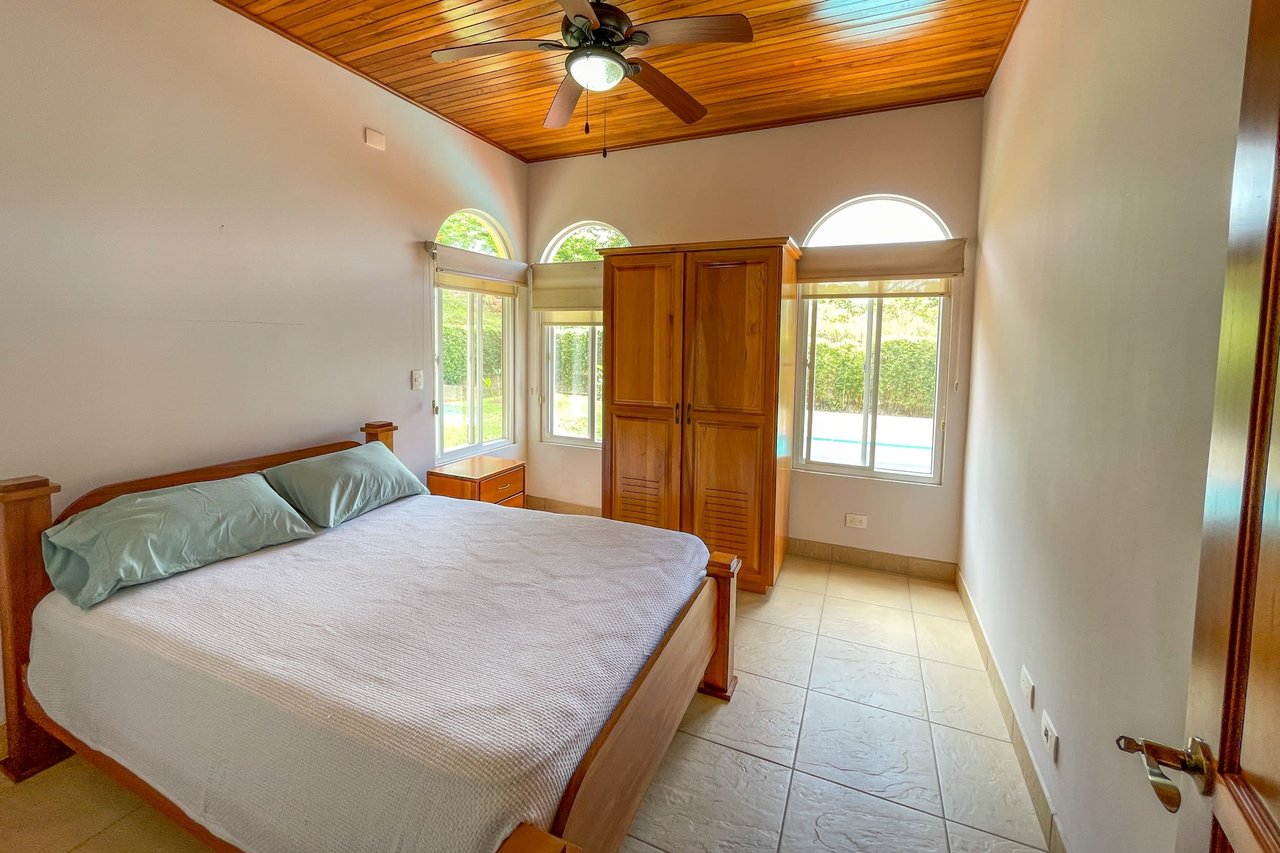 Classic Spanish Colonial Style 3-Bedroom Home Jungle View Home With Solid Construction In A Desirable Gated Community In Ojochal Costa Rica