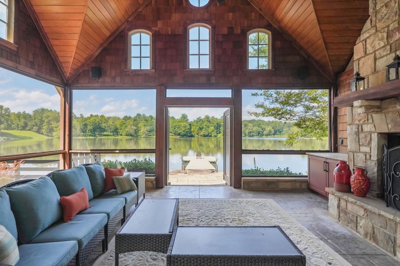 Quiet Listing: Elegant Lakefront Estate on 3 Acres in Alpharetta Georgia - Serene Views & Modern Luxuries Await