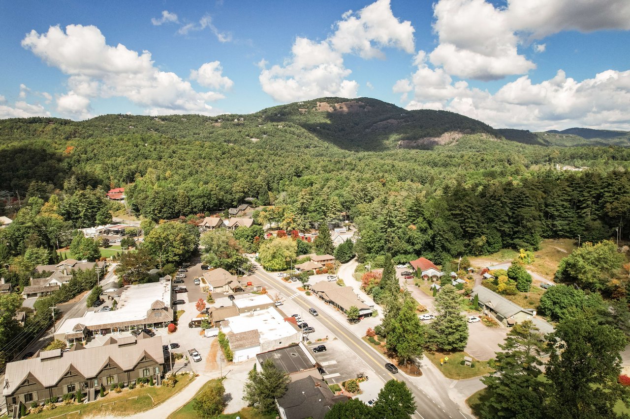 north carolina mountains cashiers nc aerial drone photography town mountains