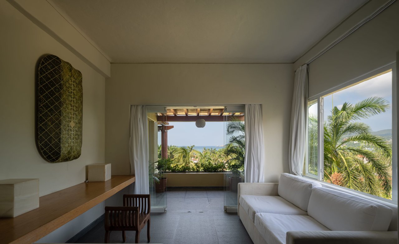 Bedroom number 1 with a beautiful view from La Ropa Beach