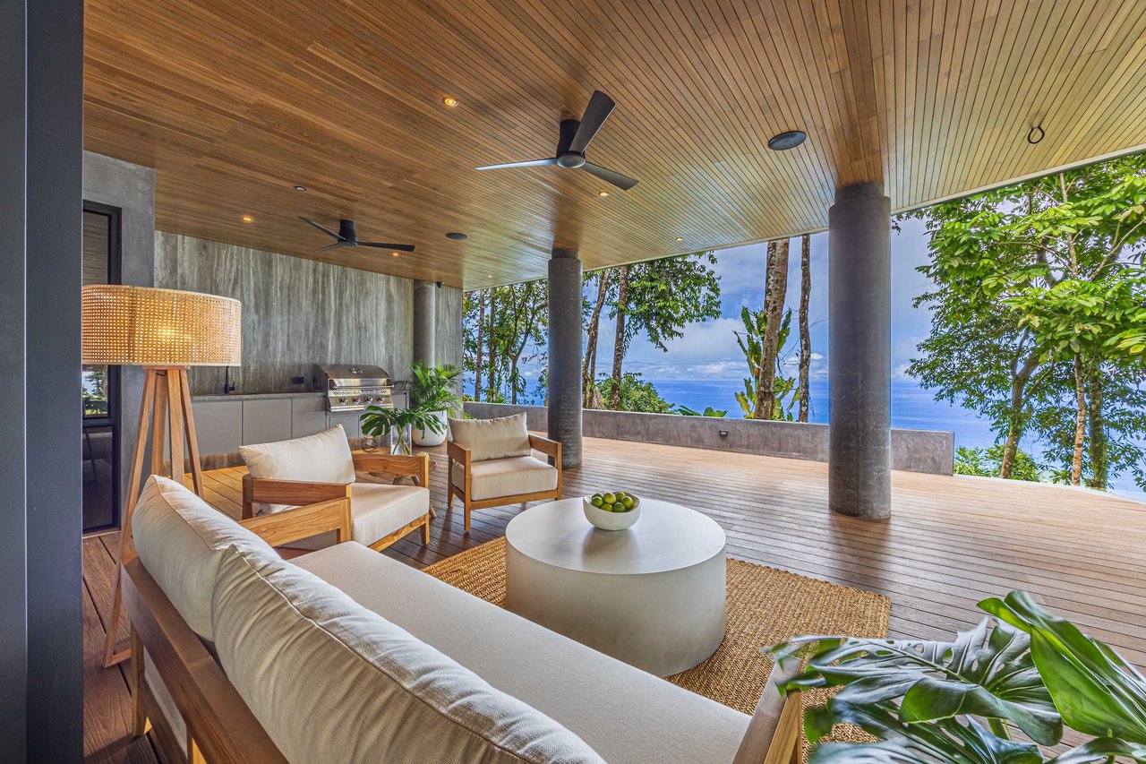 Villa Corazon de la Selva: Pristine Ocean View Luxury Home For Sale in Escaleras Costa Rica