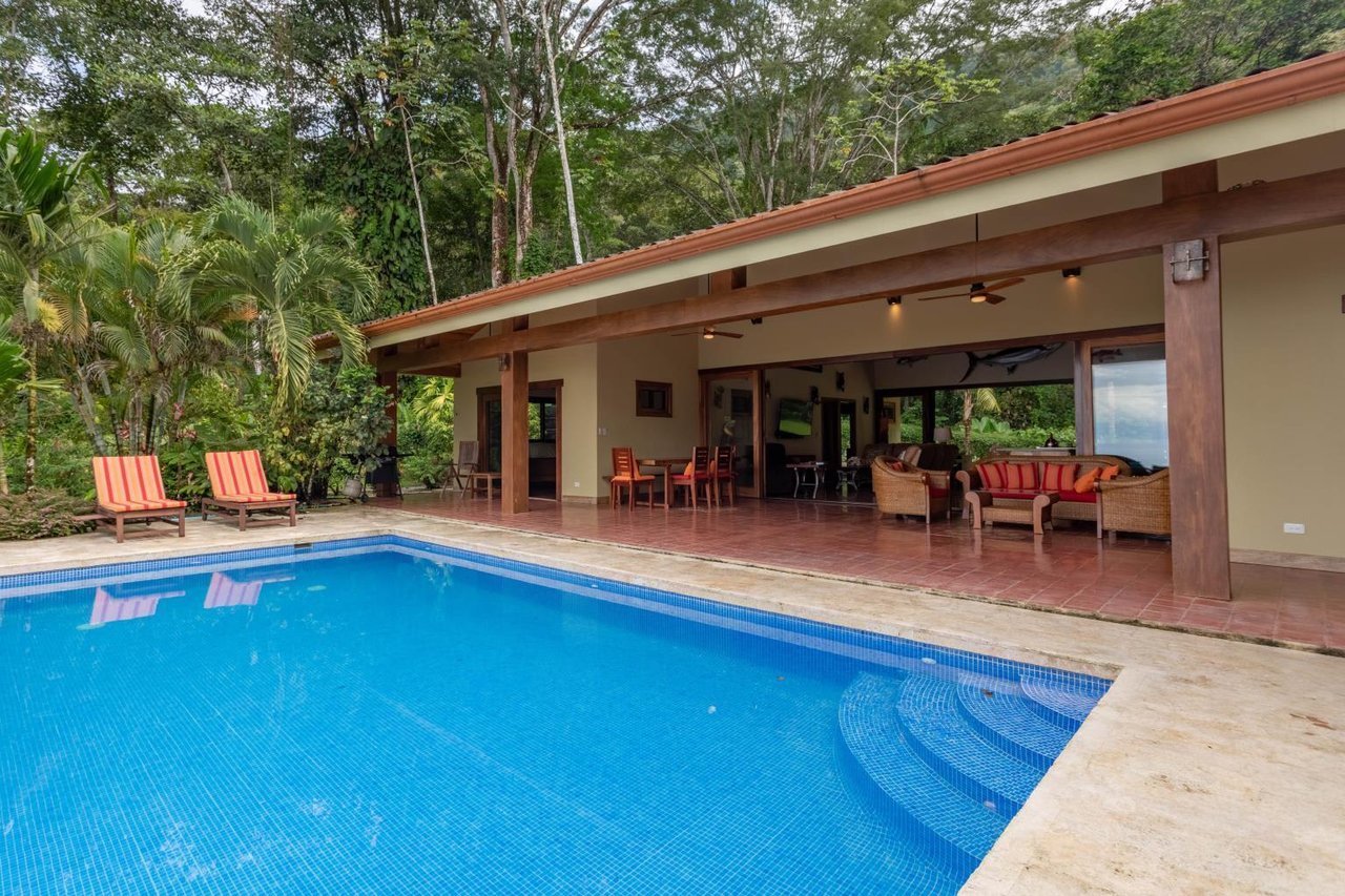 Ocean View Home With Rainforest Setting