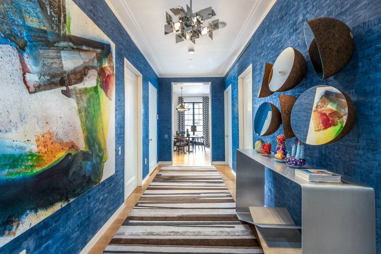 For $5.5M, an architect-designed modern condo with colorful accents in Tribeca