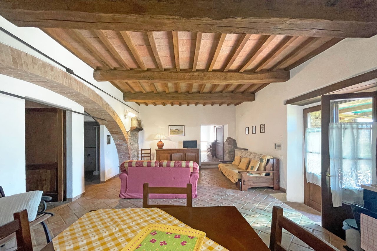 TENUTA IL GRANO “Charming Panoramic Farmhouse For Sale in Val d'Orcia”