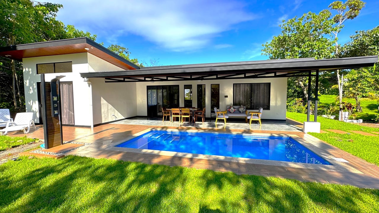 2-Bedroom, Brand New Modern House In Jungle Community On Calle Tucan.
