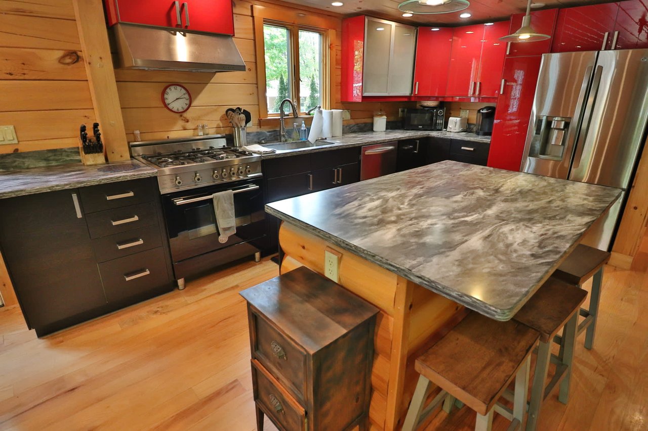 Single family log home ski season rental