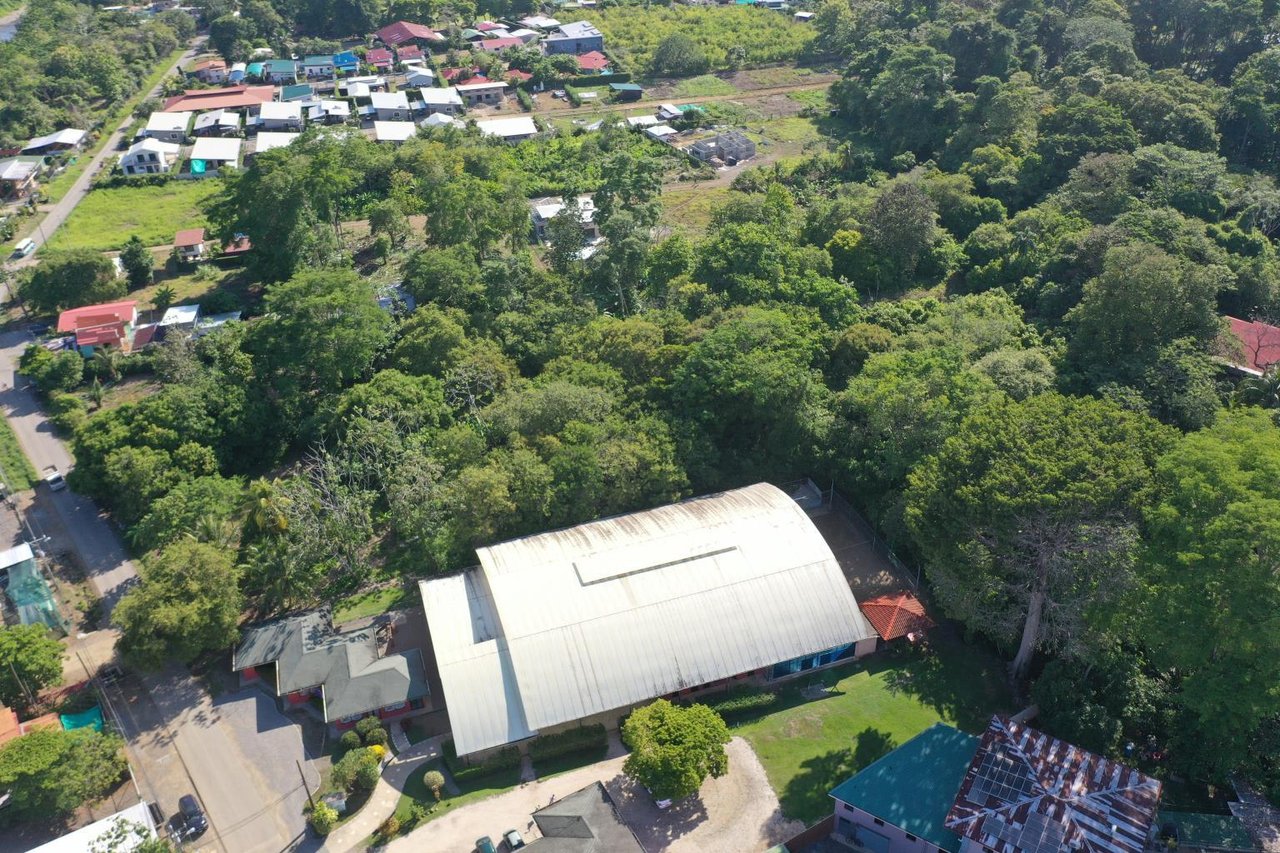 Flat And Usable Commercial Lot In The Heart Of Uvita With 90 Meters Paved Road Frontage!