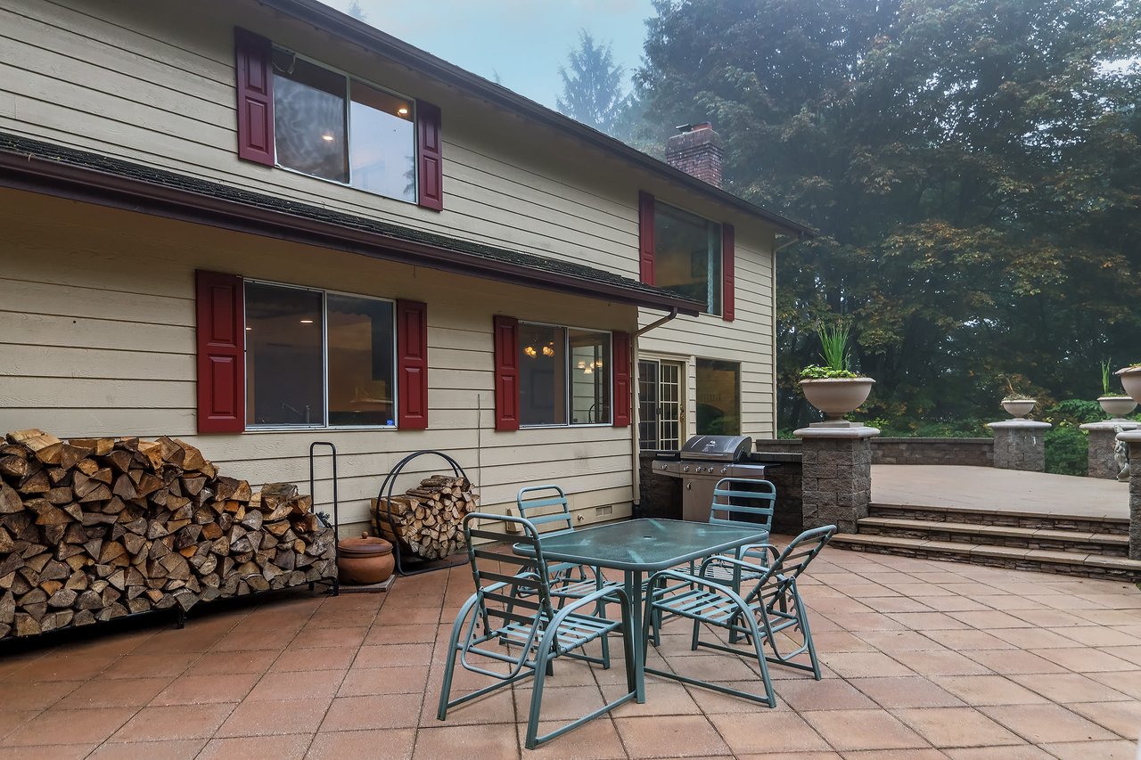 Step outside and let's explore the impressive 2,000 square foot patio, a fantastic outdoor space for entertainment, relaxation, and enjoying the great outdoors.