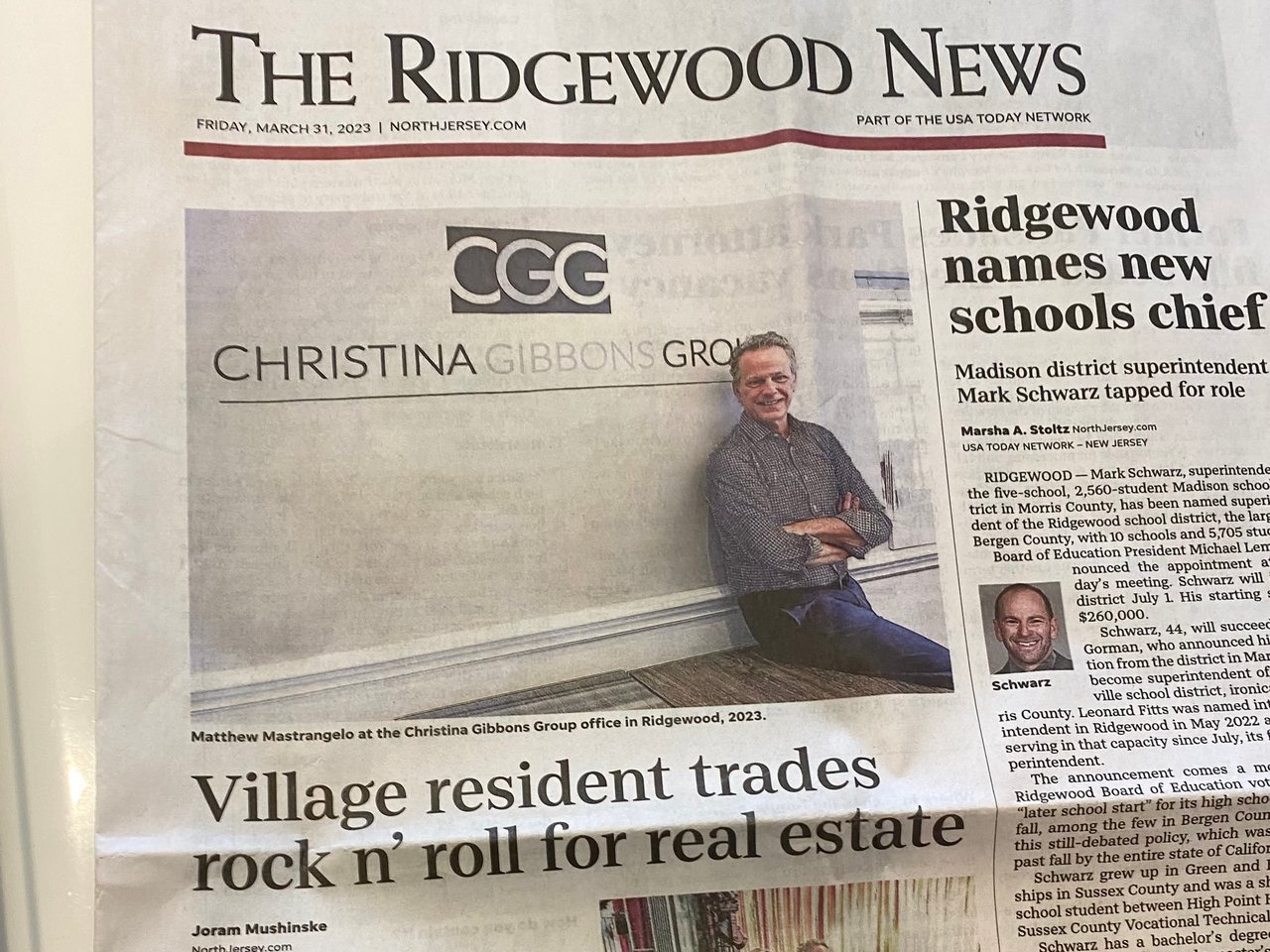 Village resident trades rock n' roll for real estate