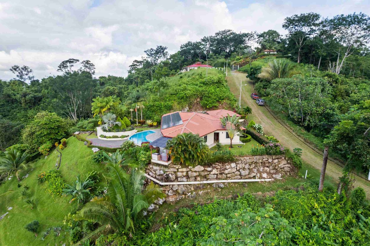 Luxurious Home with Great Outdoor Living Space and Incredible Panoramic Valley & Ocean Views in Chontales near Ojochal Costa Rica