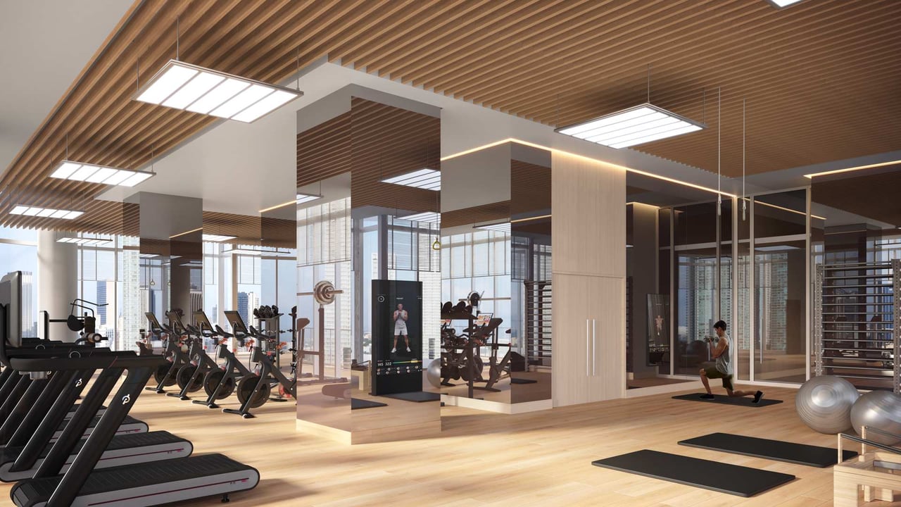 Okan Tower gym fitness area