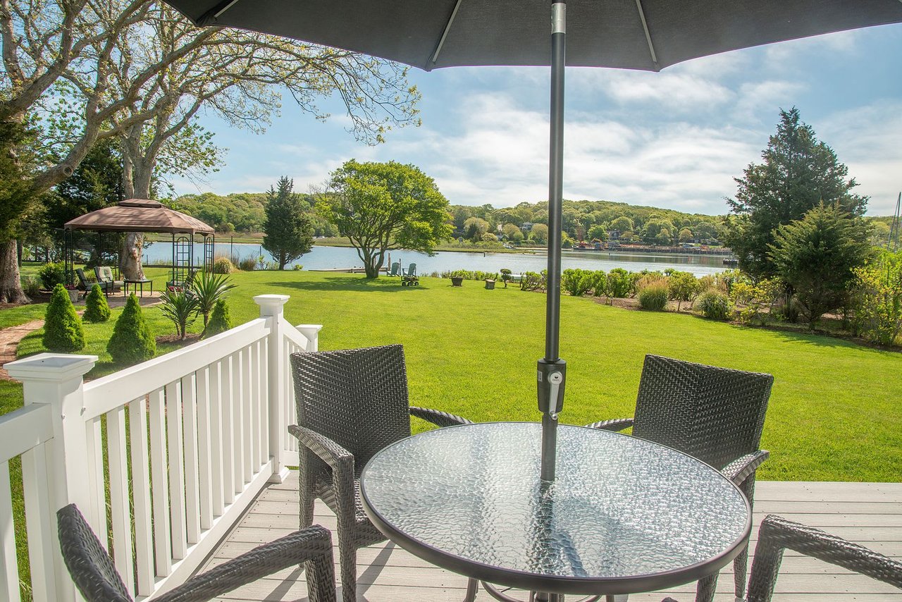 East Hampton Waterfront with Dock