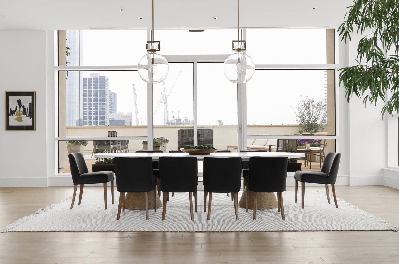 elite austin luxurious black dining table set