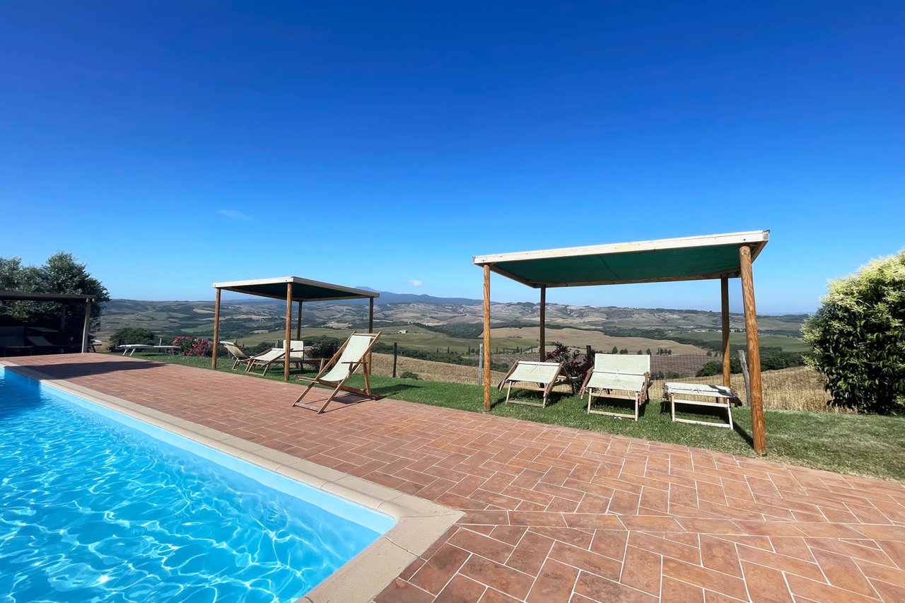 TENUTA IL GRANO “Charming Panoramic Farmhouse For Sale in Val d'Orcia”