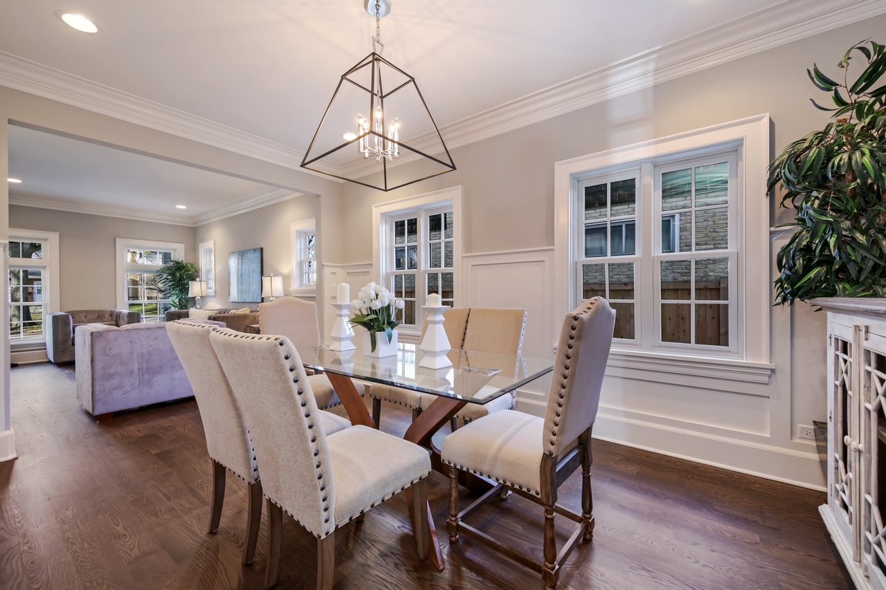White new construction farmhouse