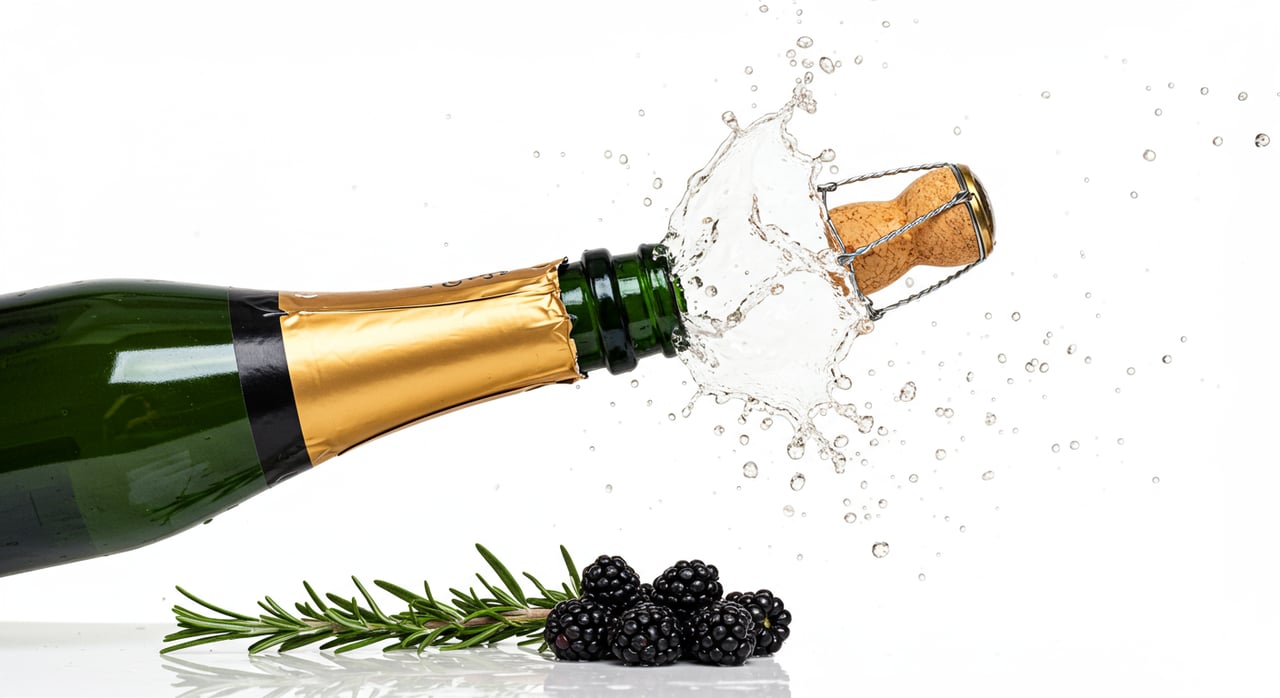 Blackberry Rosemary Sparkler