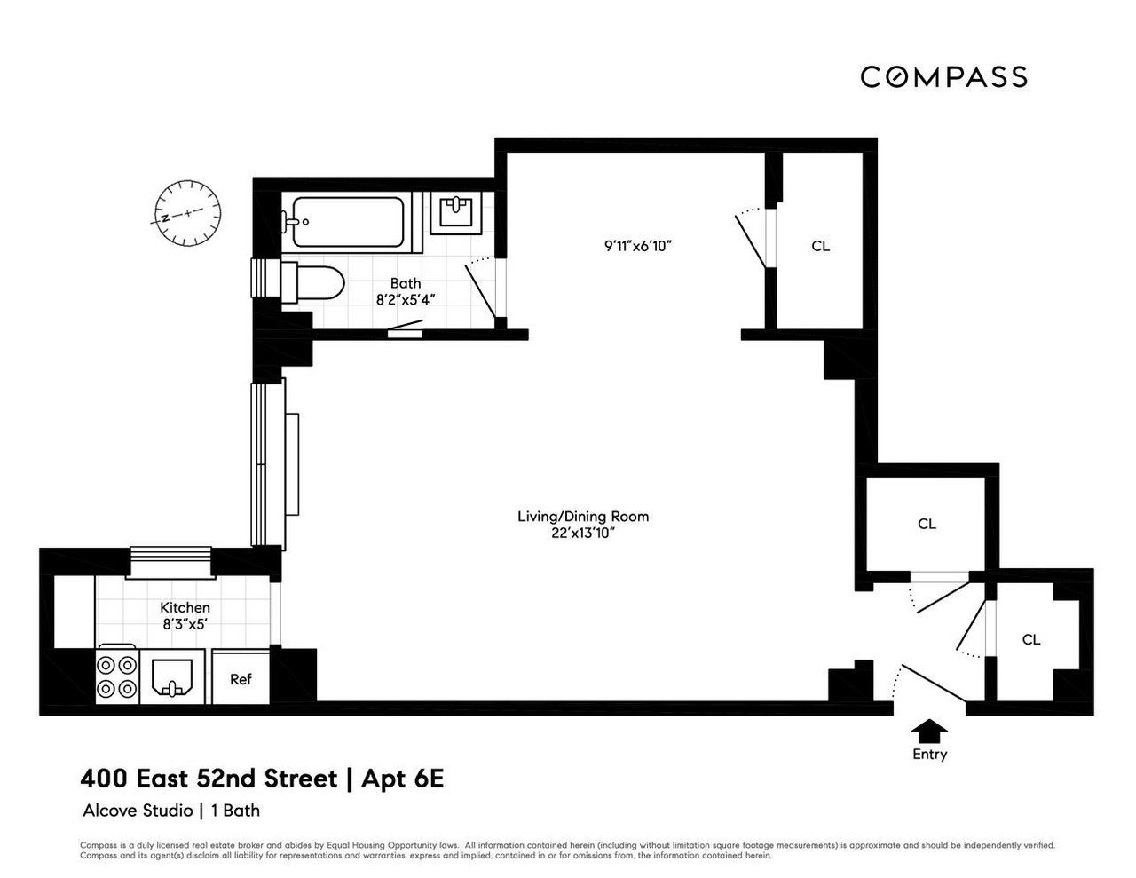 400 E 52nd St, Unit 6E