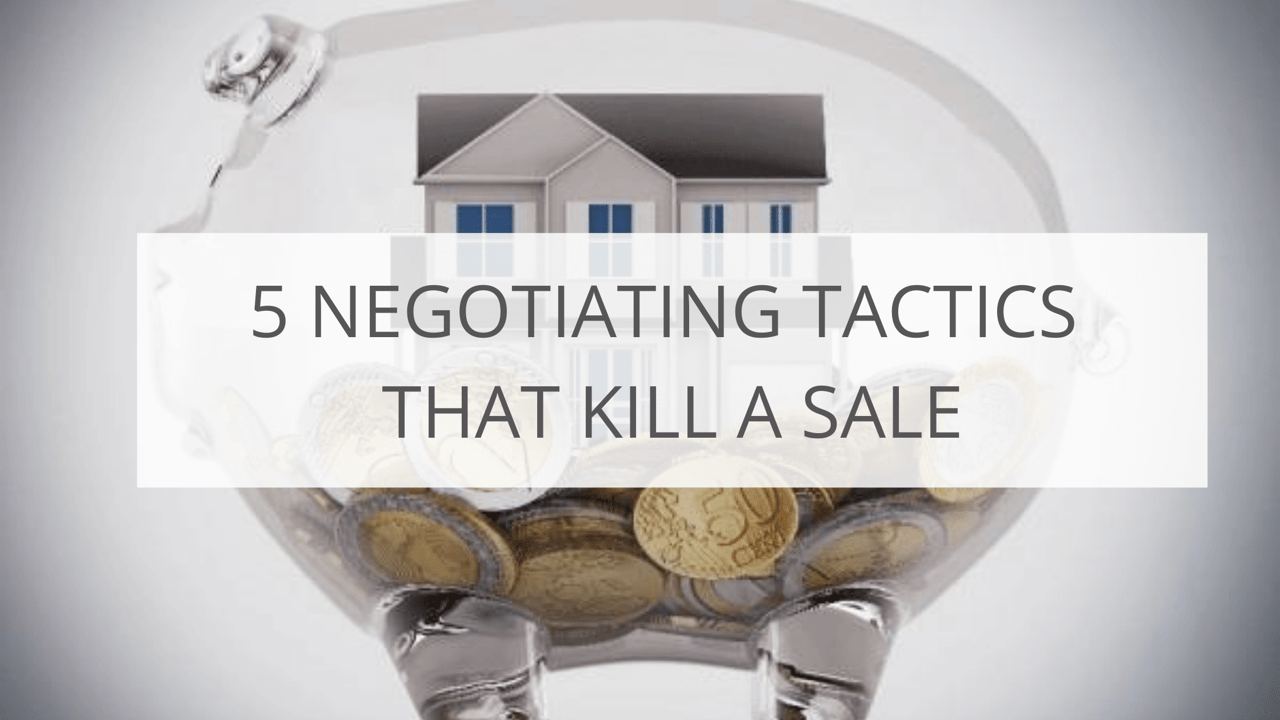 5 Negotiating Tactics that Kill a Sale
