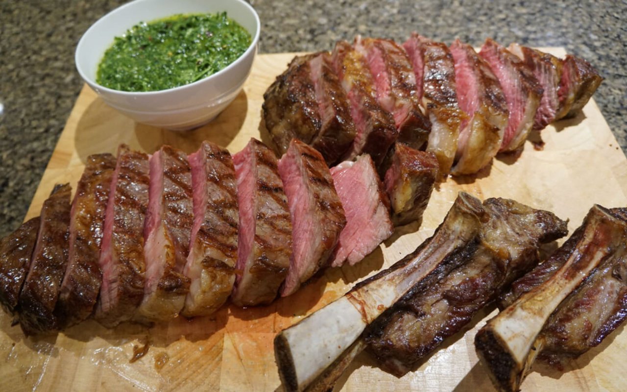 Cowboy Ribeye With Chimichurri