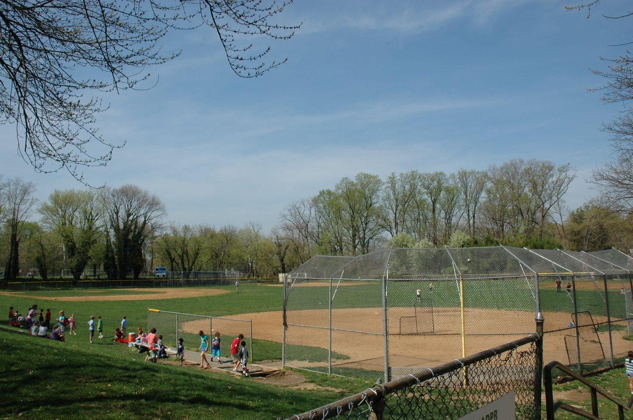 Baseball in American University Park at Friendship Field