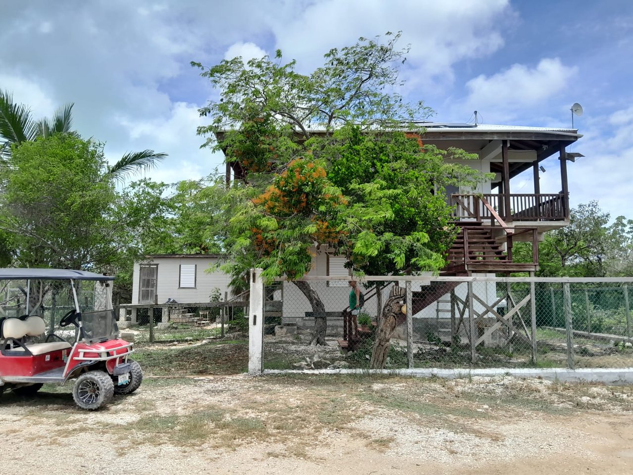 Tropical off-beach, off-grid 2-story home less than half mile to the famous Secret Beach.