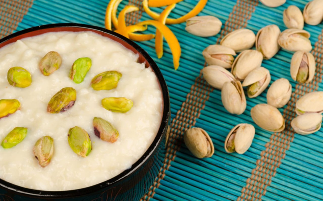 Lebanese Orange-Blossom Rice Pudding