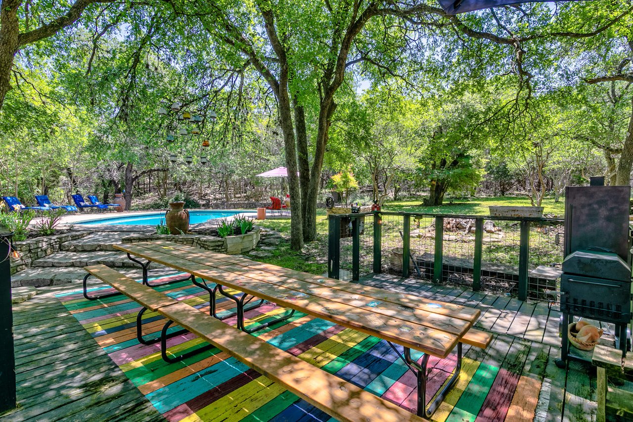 Updated, unrestricted Hillcountry Gem nestled in the Live Oak Trees