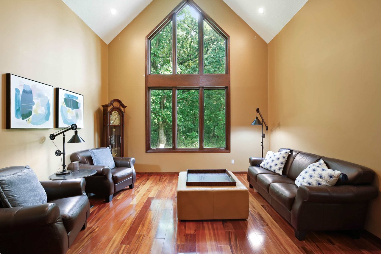 living room in a Twin Cities MN home sold by A Good Life Group real estate team 