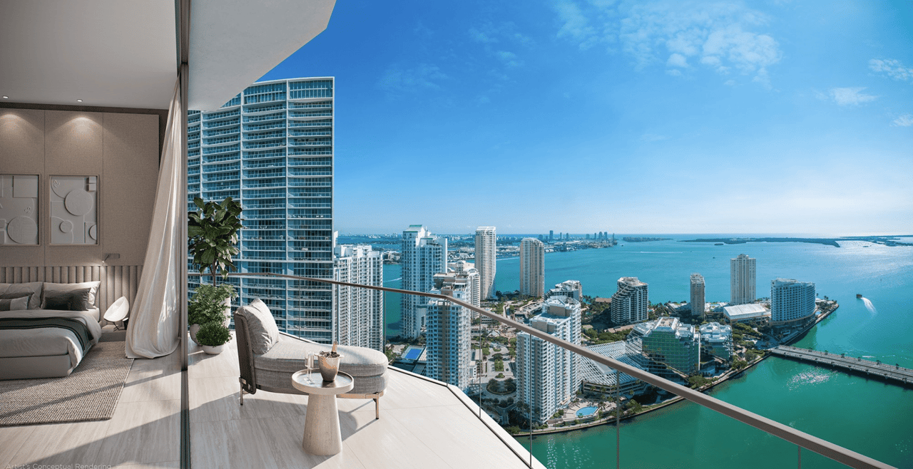 Viceroy Brickell balcony ocean view
