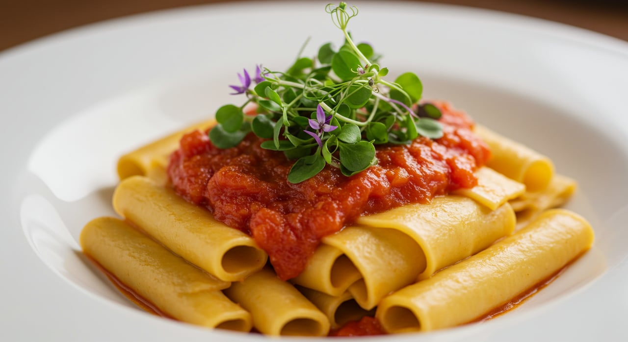 Fresh Pici Pasta with Cherry Tomatoes