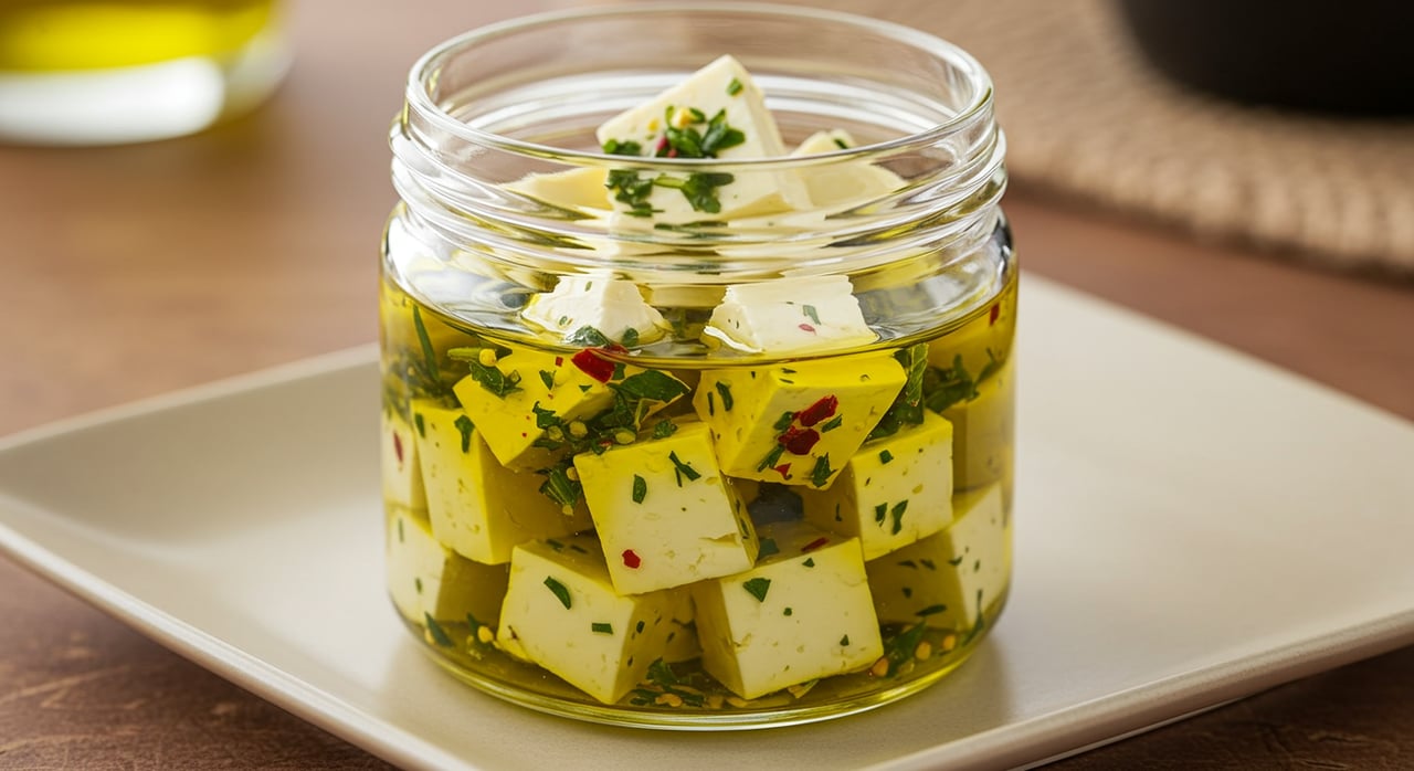 Stacked Garden Goat Cheese